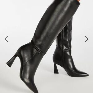 Elegant Black Knee-High Women's Boots